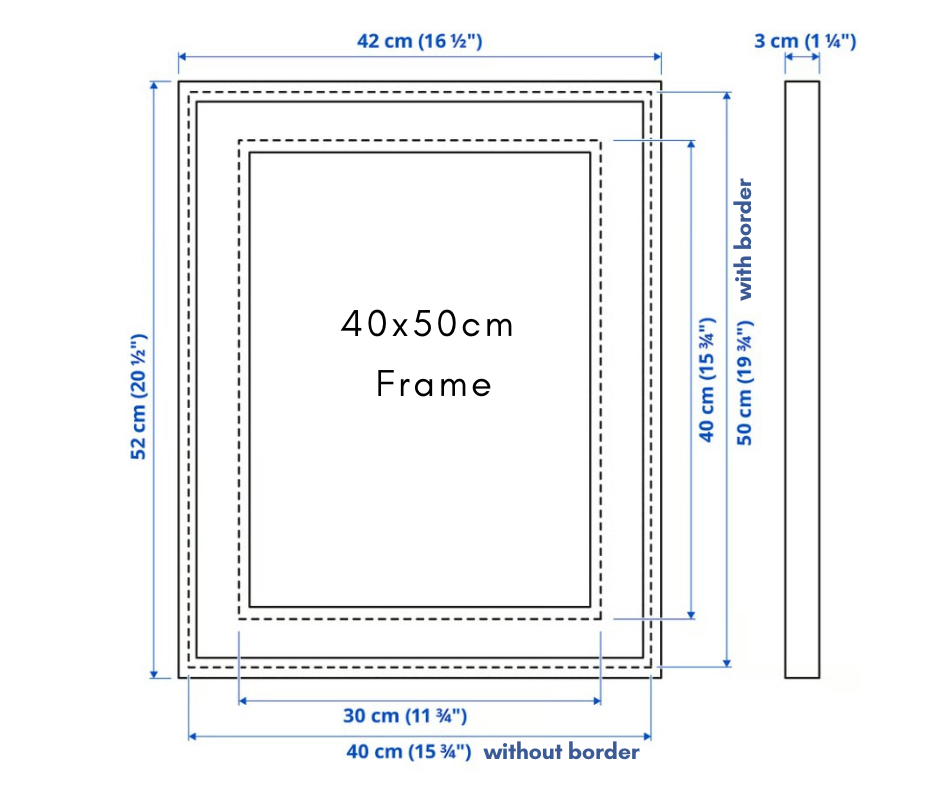 40x50cm Personalized Framed Art