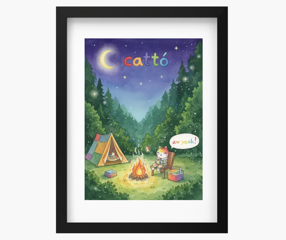 Catto Camping Day in the Forest by Sofia Angela